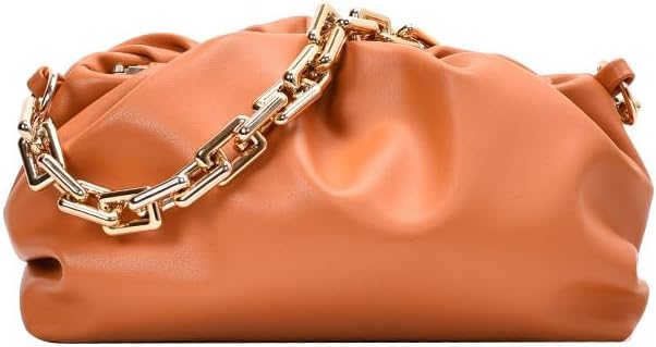 Cute Crossbody Handbag for Women, Crossbody Bag Kawaii Puffy Shoulder Handbags Fashion Puff Sling Purse Shoulder Bag (Yellow)