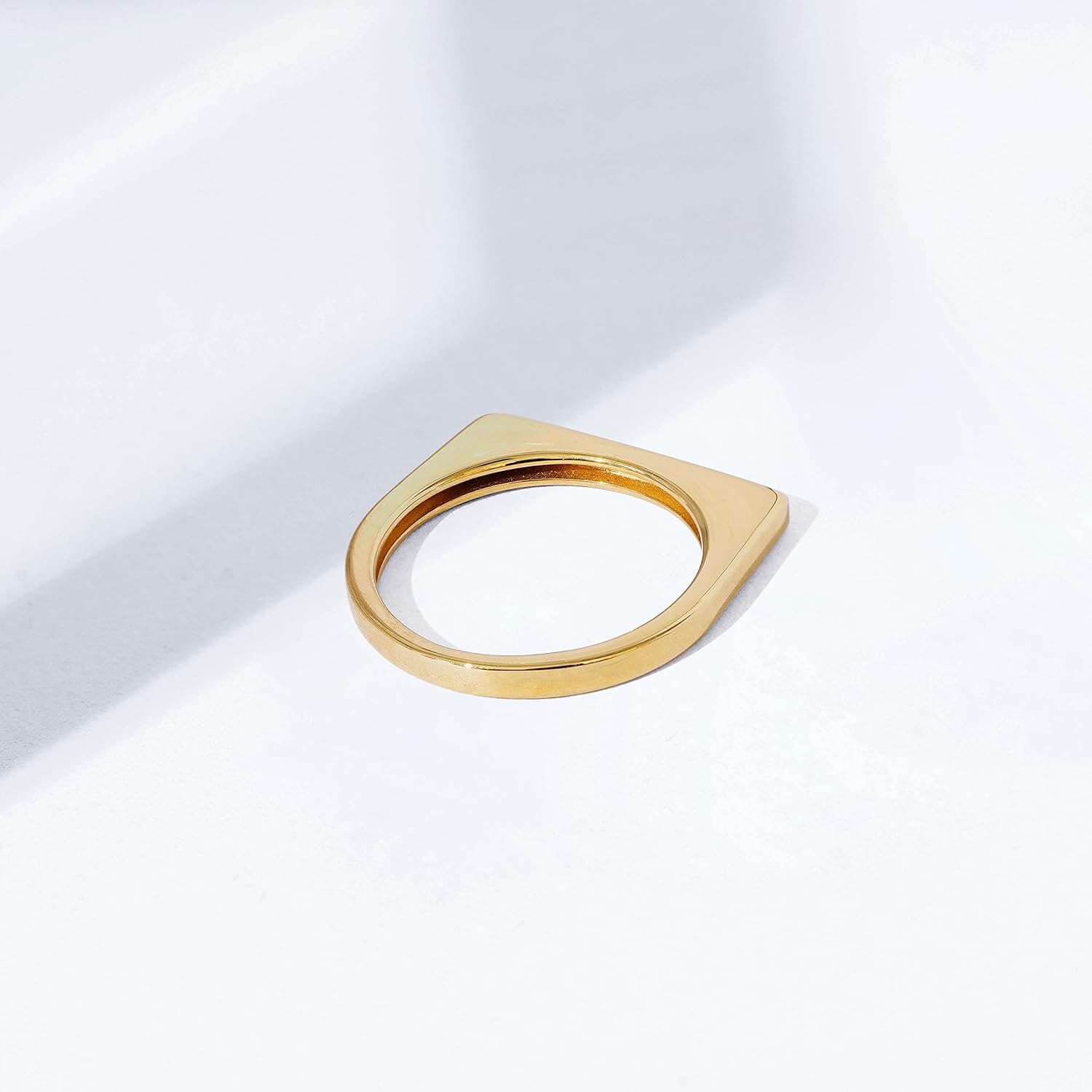 14K Gold Plated Sterling Silver Bar Ring